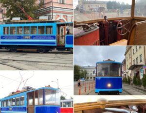 Zabytkowy tramwaj w Kijowie