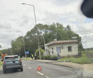Zerwana sieć trakcyjna w Kołobrzegu