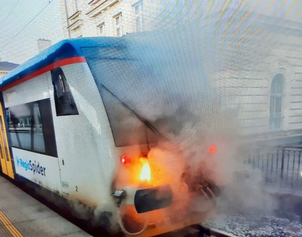 Pożar pociągu Ceskich drah. Kolejny w ostatnich tygodniach