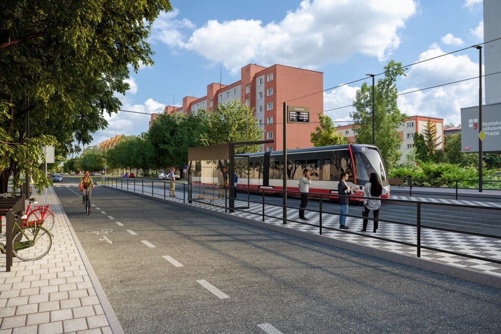 Nowa trasa tramwajowa w Pradze. Rozpoczęła się budowa linii Počernická foto: DPP