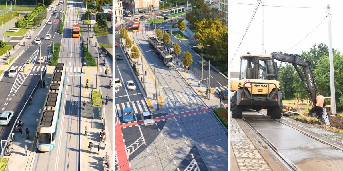 Infotrans - Wrocław z FEnIKS-em: Prawie 190 mln zł z UE na trzy inwestycje komunikacyjne w mieście