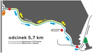 Nowy buspas na Spacerowej: Gdańsk stawia na komunikację miejską