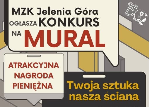 MZK Jelenia Góra szuka artystów – konkurs na mural na 150-lecie komunikacji miejskiej