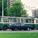 Trolejbusy w warszawie - Dworzec Południowy w 1994 roku. / fot. PoWarszawsku - FB