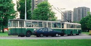 Trolejbusy w warszawie - Dworzec Południowy w 1994 roku. / fot. PoWarszawsku - FB