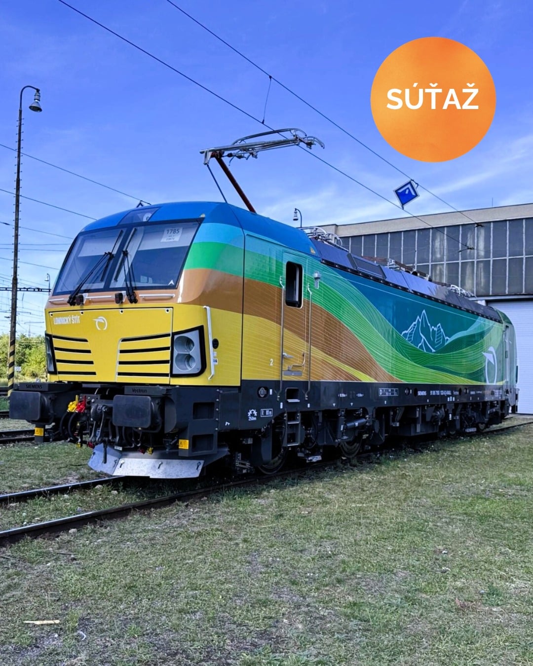 Inforail - Symbole Tatr na torach. Lokomotywa z wizerunkiem Łomnicy poprowadziła pierwszy pociąg