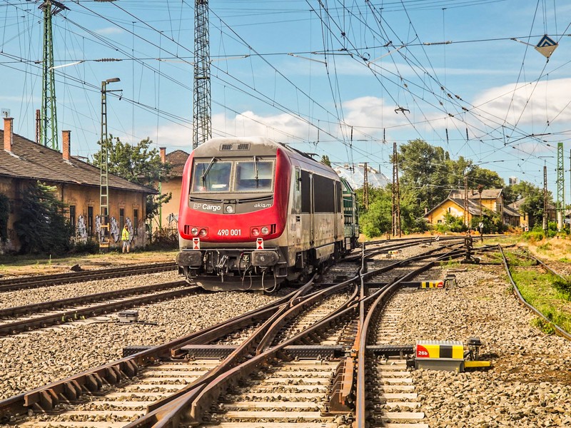 Wykolejenie lokomotywy w Budapeszcie