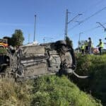 Wypadek na przejeździe kolejowym