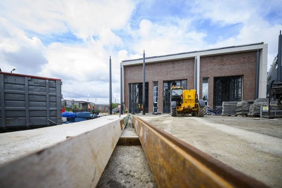 Nowe torowisko w Zajezdni Helenówek. 1450 metrów torów dla tramwajów MPK Łódź foto: UM Łódź