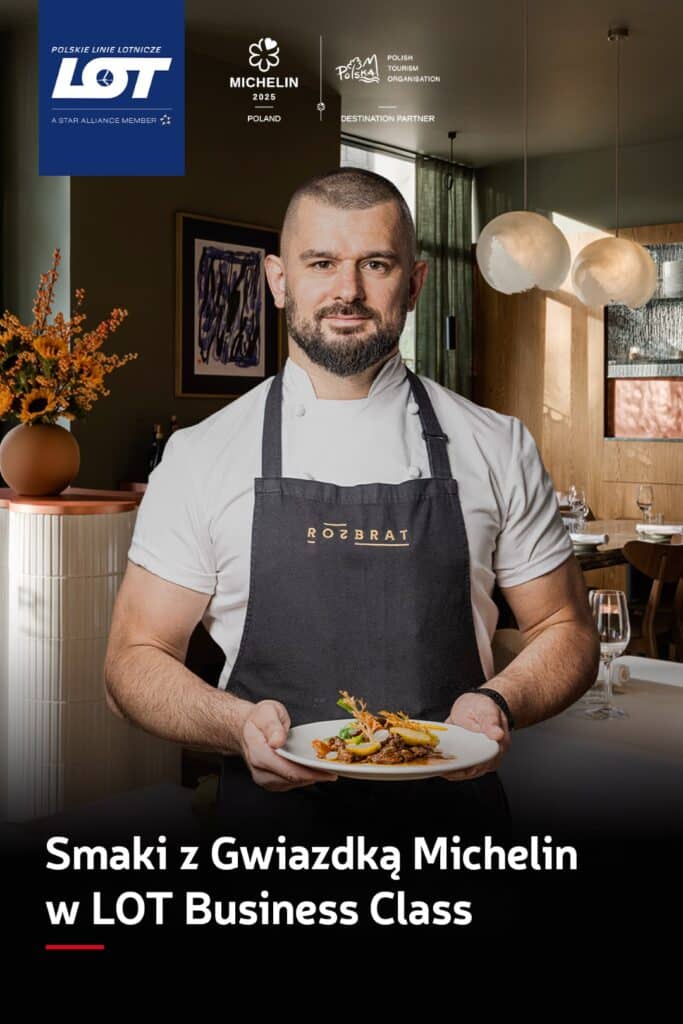 Smaki z Gwiazdką Michelin w menu dla pasażerów LOT Business Class