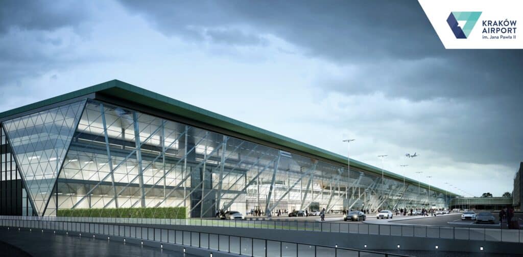 Znamy szczegóły przetargu Kraków Airport na rozbudowę terminalu.