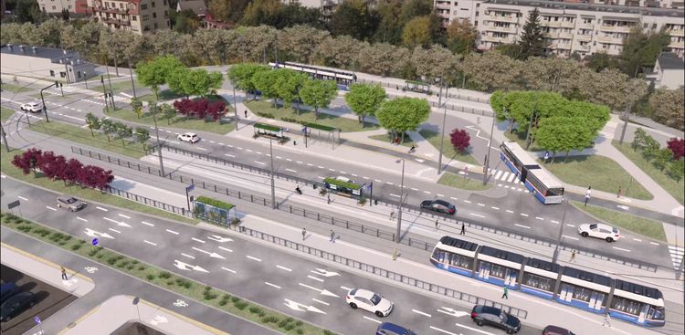 Bydgoszcz: Rusza przetarg na budowę nowej linii tramwajowej na Szwederowo wiz. UM Bydgoszcz