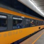 Pociąg RegioJet w Warszawie