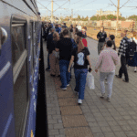 Ewakuacja pasażerów pociągu do Przemyśla