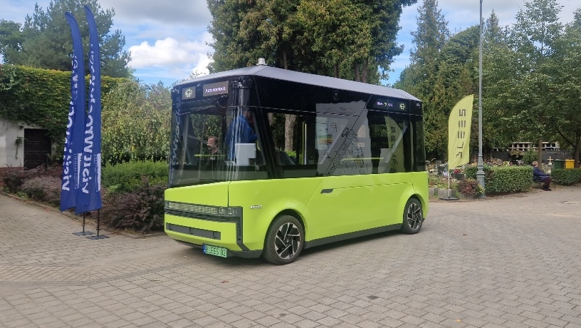 We Wrocławiu rozpoczęły się testy autonomicznego minibusa gliwickiego start-upu Blees