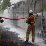 Pożar autobusu szkolnego między Sątopami a Bukowcem. 44 dzieci i 5 opiekunów ewakuowanych