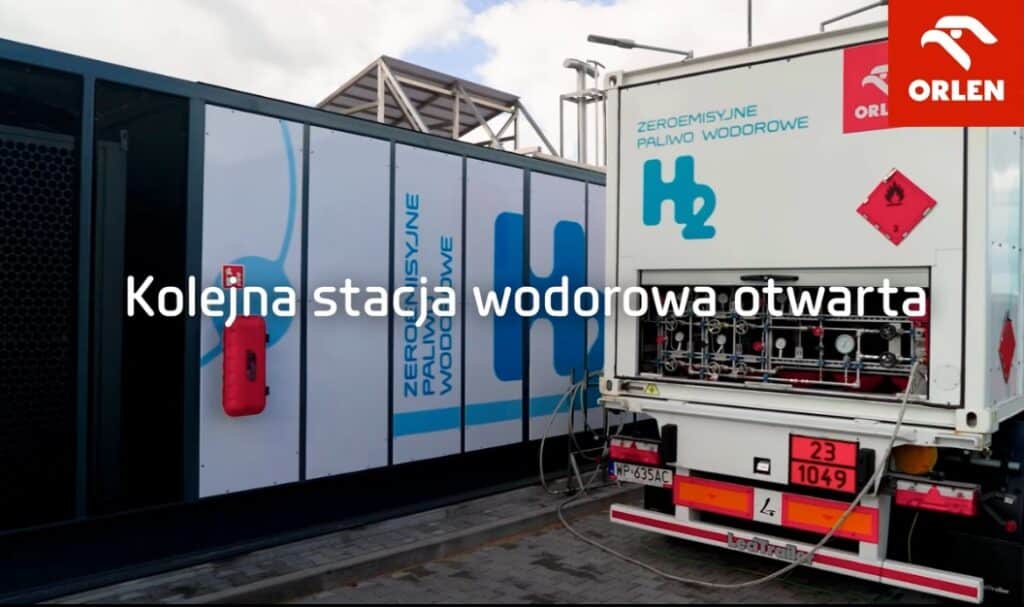 Włocławek/ Orlen uruchomił swoją czwartą w Polsce ogólnodostępną stację tankowania wodoru