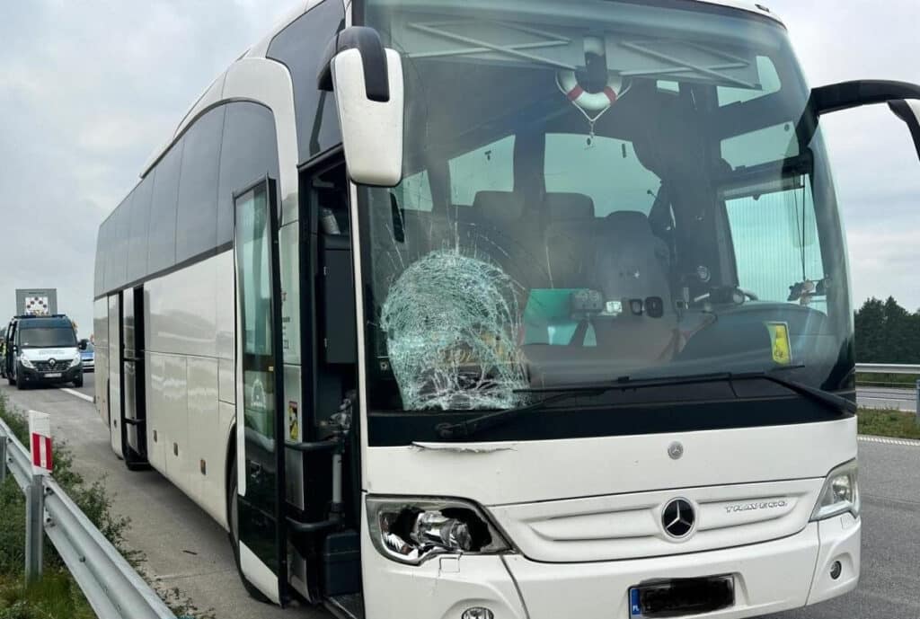 Seria potrąceń pieszych przez autobusy, w tym na drodze ekspresowej