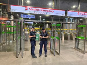 Słuchacze CSP w metrze