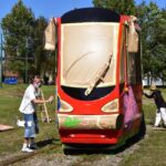 Graffiti na wagonie Tramwajów Śląskich