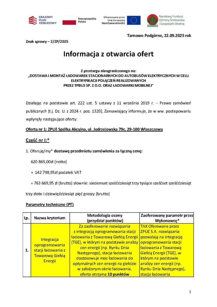 Pięć ofert na infrastrukturę do elektryfikacji połączeń w Tarnowie Podgórnym - propozycja  ZPUE