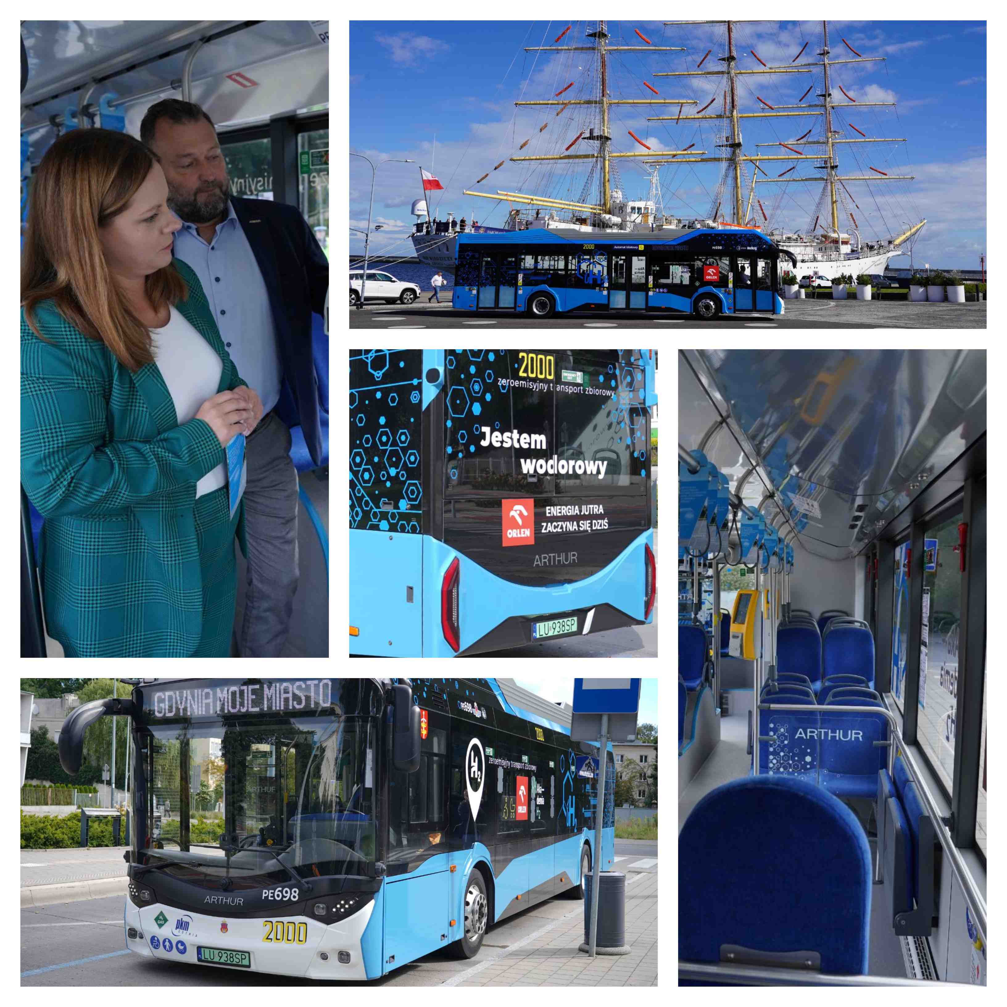 Infobus - Podwójna premiera w Gdyni: Debiut Arthur Bus i pierwszy test autobusu wodorowego