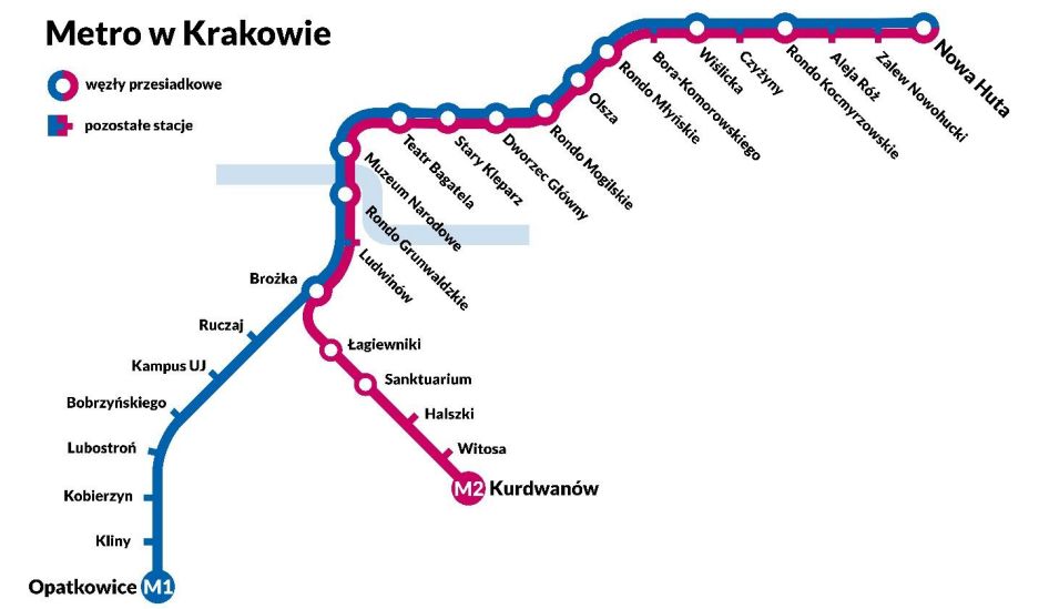 Metro w Krakowie coraz bliżej. Powstanie 29 stacji i dwie linie do 2035 roku