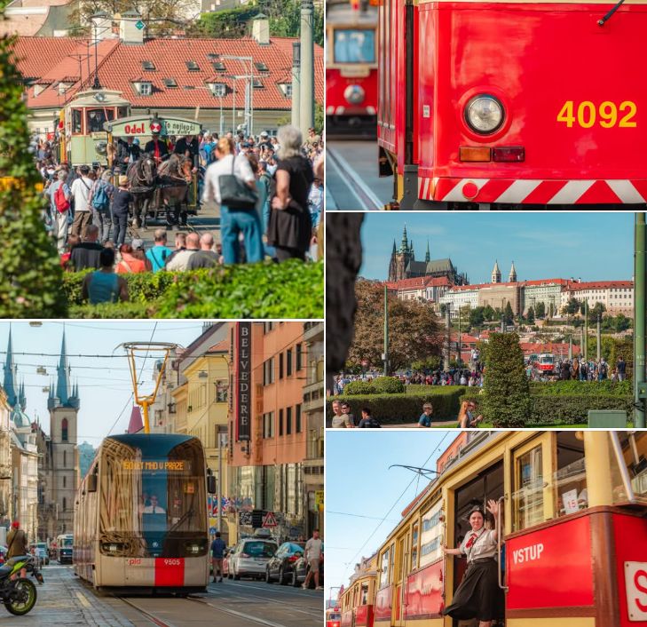 150 lat komunikacji miejskiej w Pradze. Wielka tramwajowa parada foto: PID