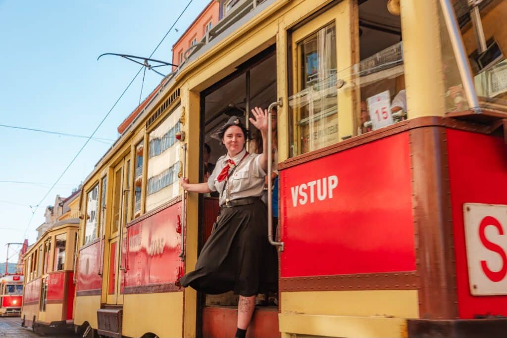 150 lat komunikacji miejskiej w Pradze. Wielka tramwajowa parada foto: PID