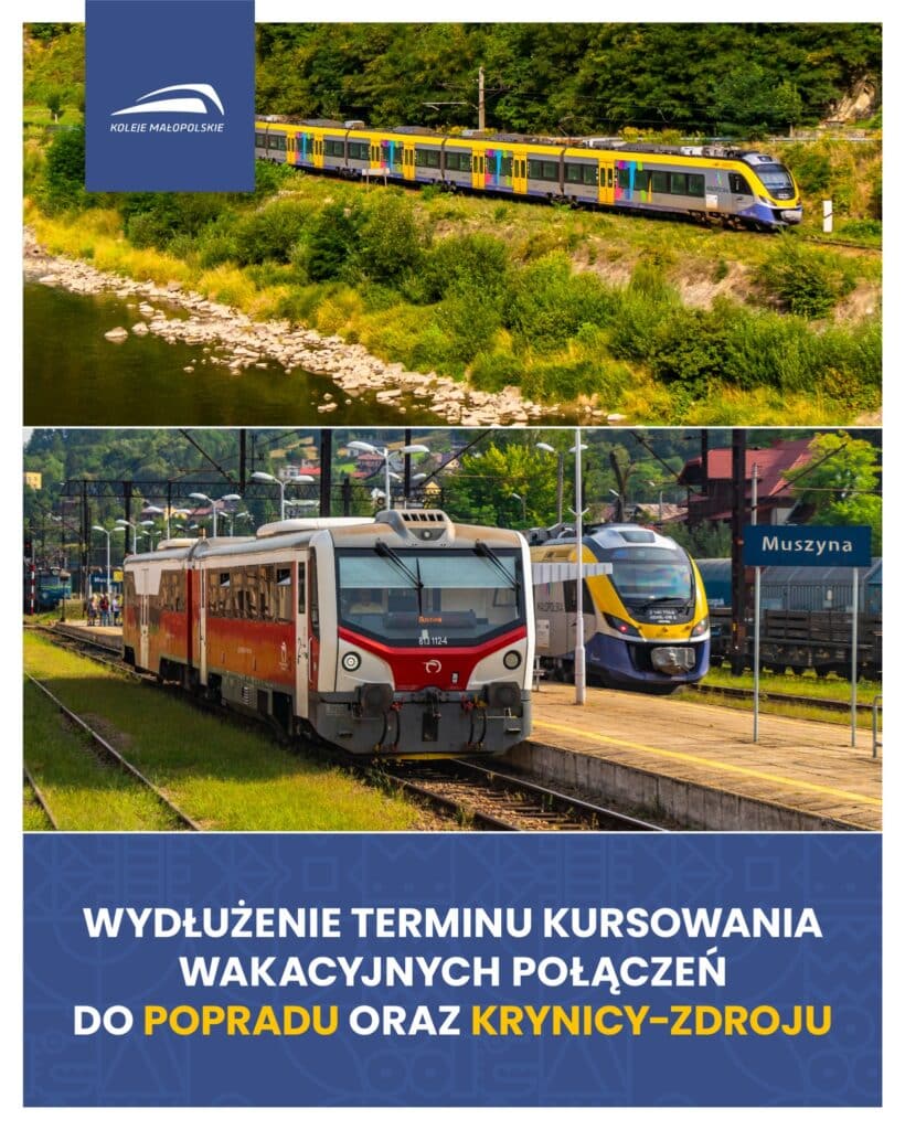 Sezonowe pociągi Kolei Małopolskich