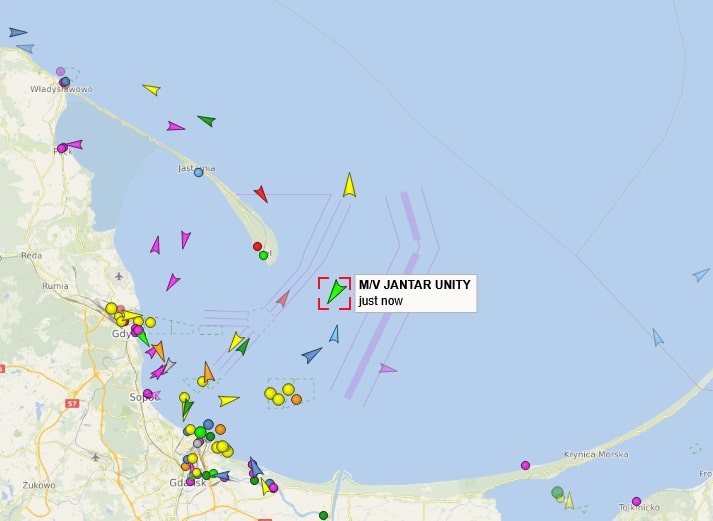 Jantar Unity na Bałtyku. Pierwszy prom Polsca przechodzi próby morskie