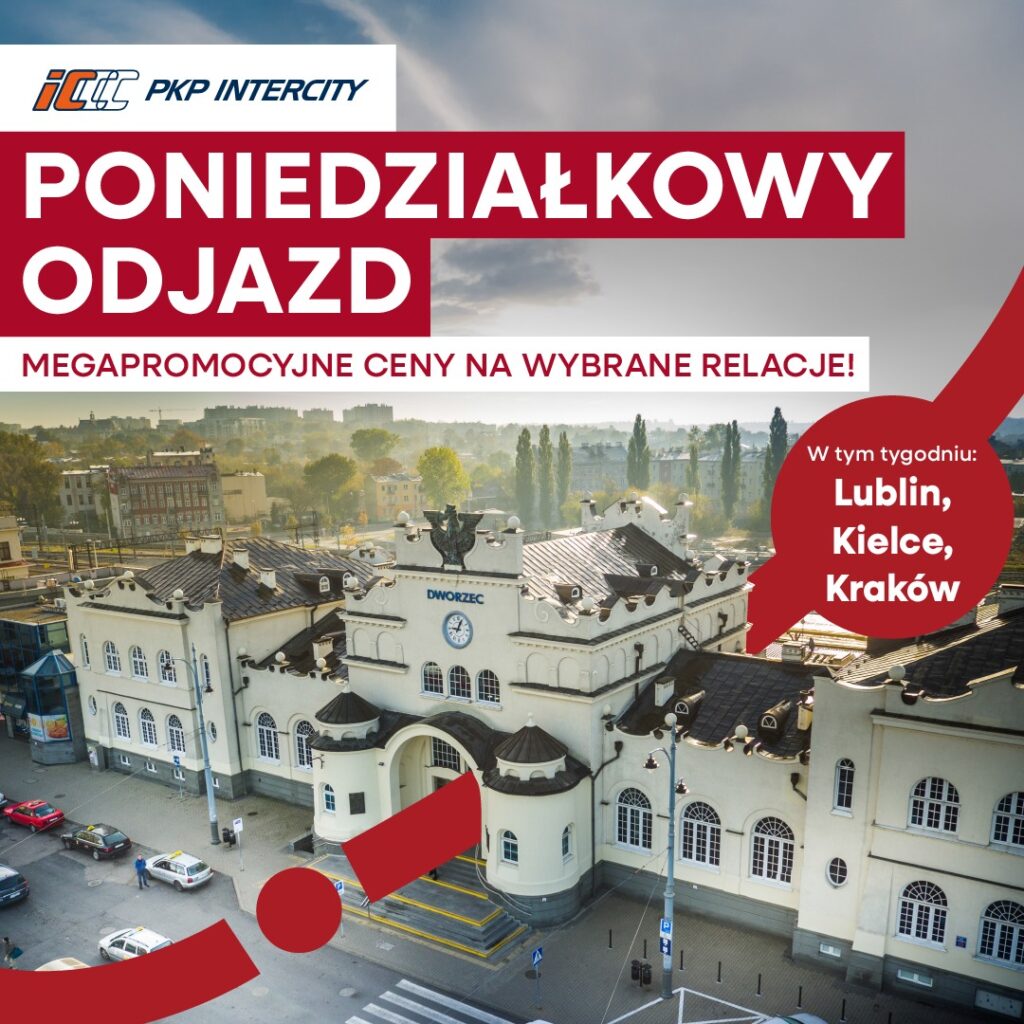 Poniedziałkowy odjazd z PKP Intercity! Tańsze bilety na połączenia Warszawy z Krakowem