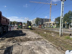 Prace torowe we Wrocławiu