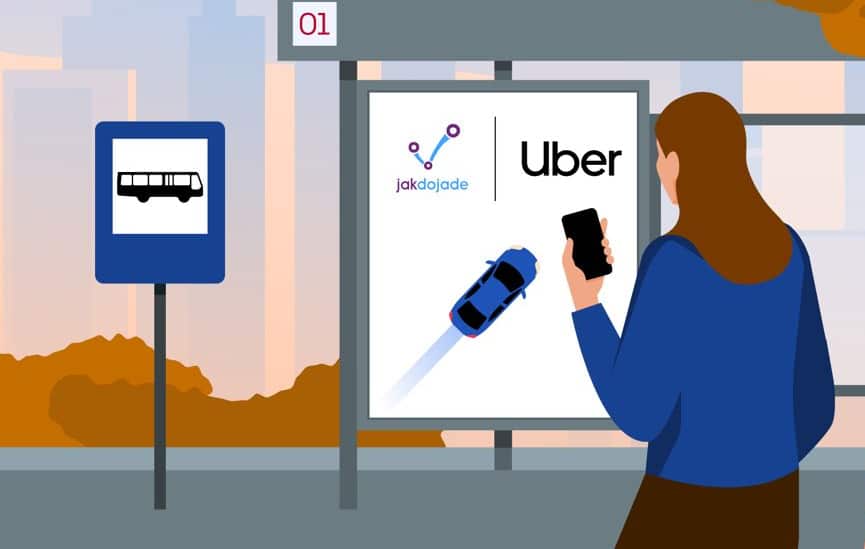 Jakdojade zarekomenduje Ubera przy słabszej ofercie transportu publicznego. Test w GZM i Poznaniu