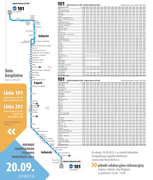Linia 101 i Dzień Bez Samochodu