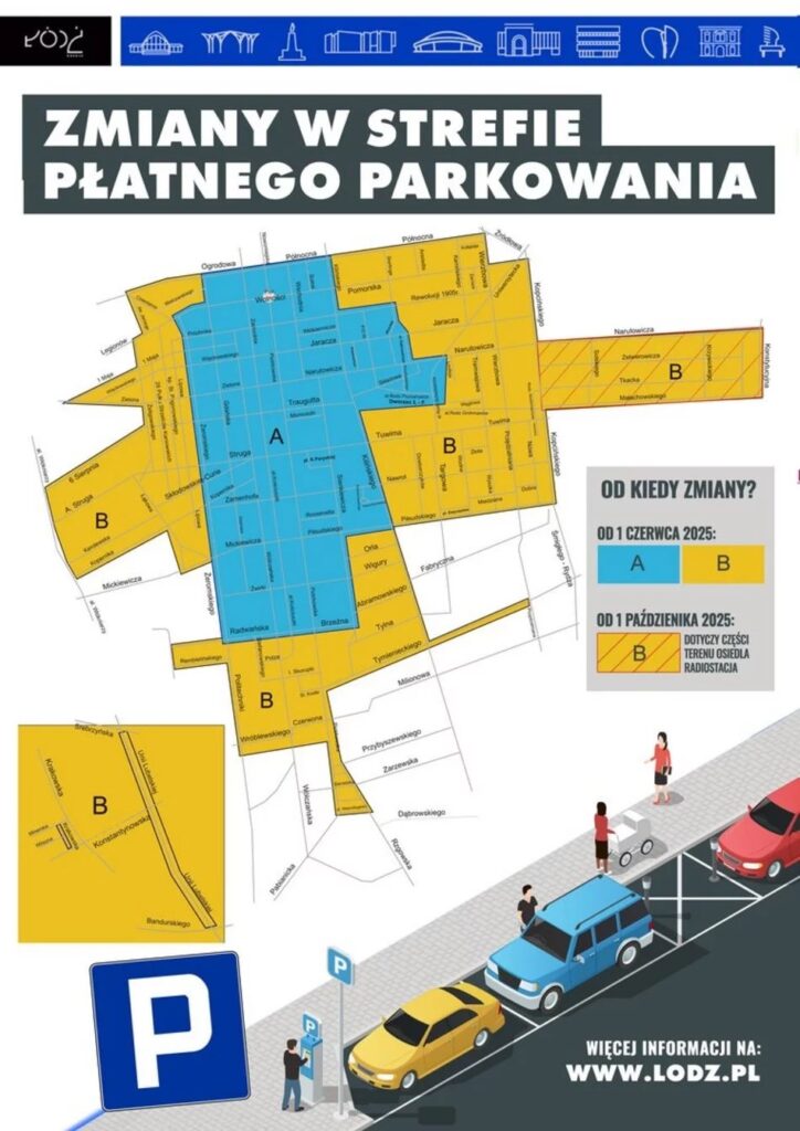 Strefa Płatnego Parkowania w Łodzi w pigułce. Nowe obszary, ceny, zniżki i godziny