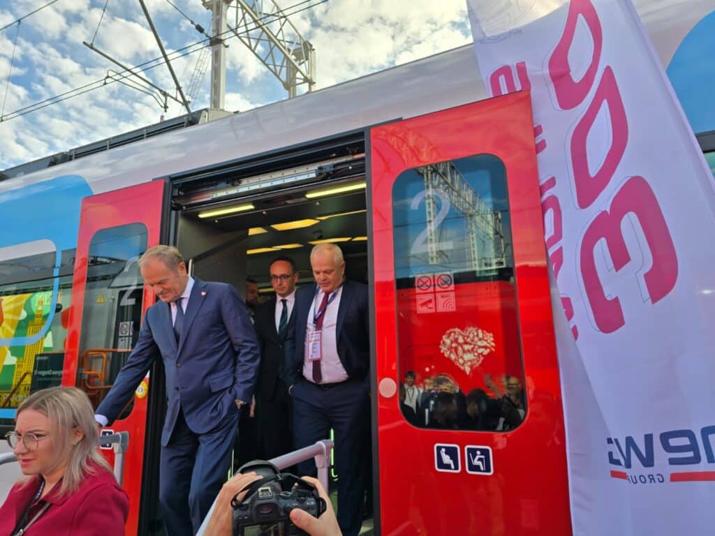 Premier Tusk na targach Trako
