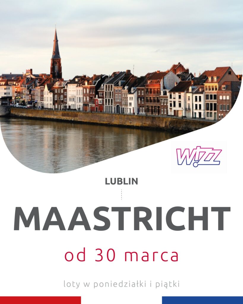 Nowy kierunek z lubelskiego lotniska: Wizz Air poleci do Maastricht dwa razy w tygodniu