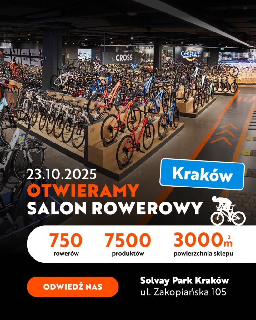 Dadelo S.A. rozwija sieć salonów stacjonarnych - otwarcie CentrumRowerowe.pl w Krakowie