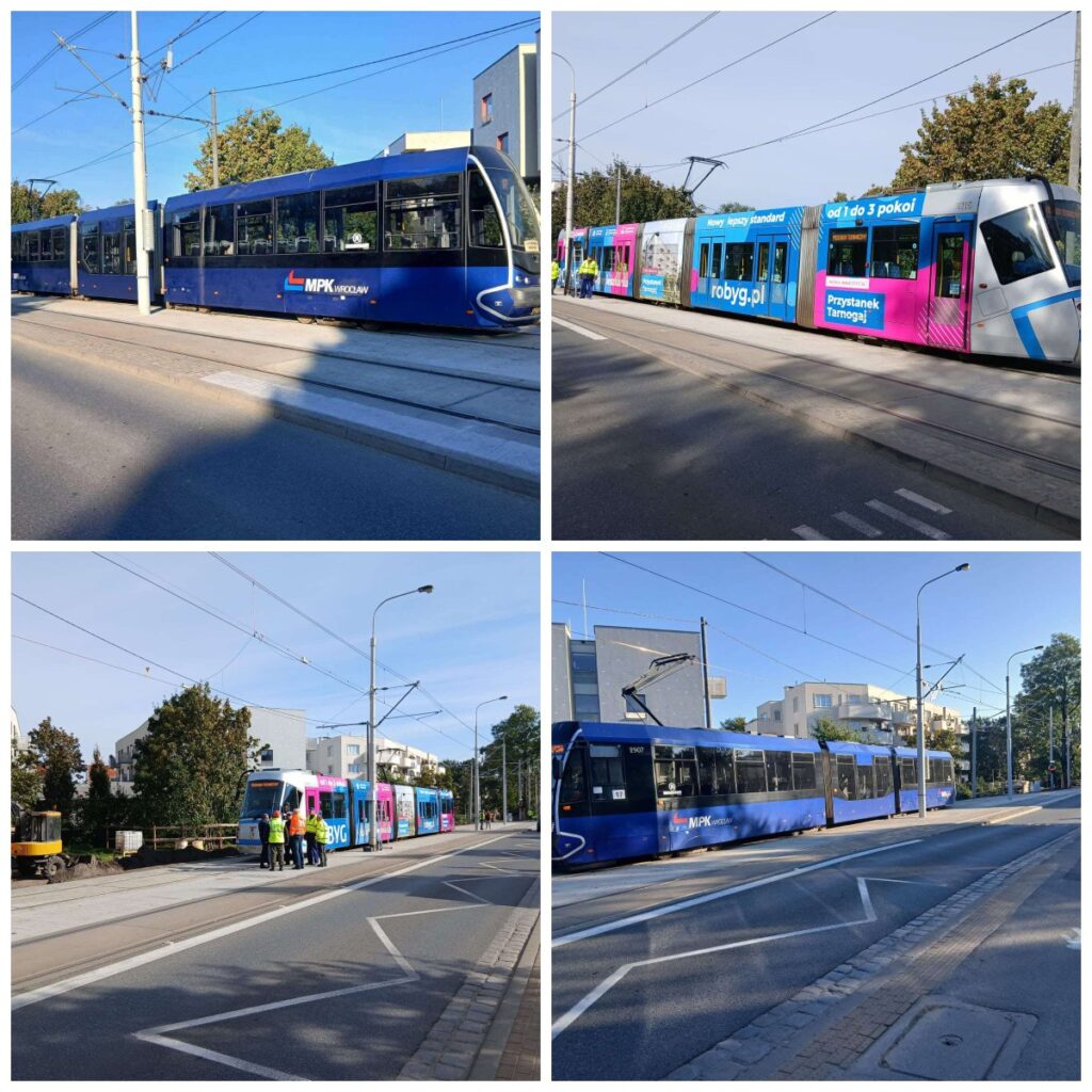 Nowa mijanka tramwajowa na ul. Przyjaźni we Wrocławiu już gotowa foto: UM Wrocław
