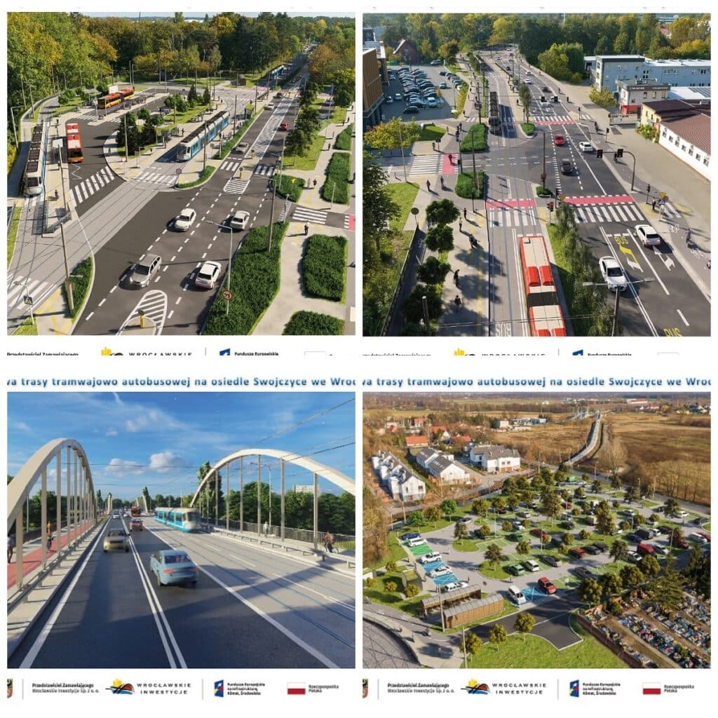 Rusza nowa inwestycja komunikacyjna we Wrocławiu. TAT na Swojczyce wiz. UM Wrocław