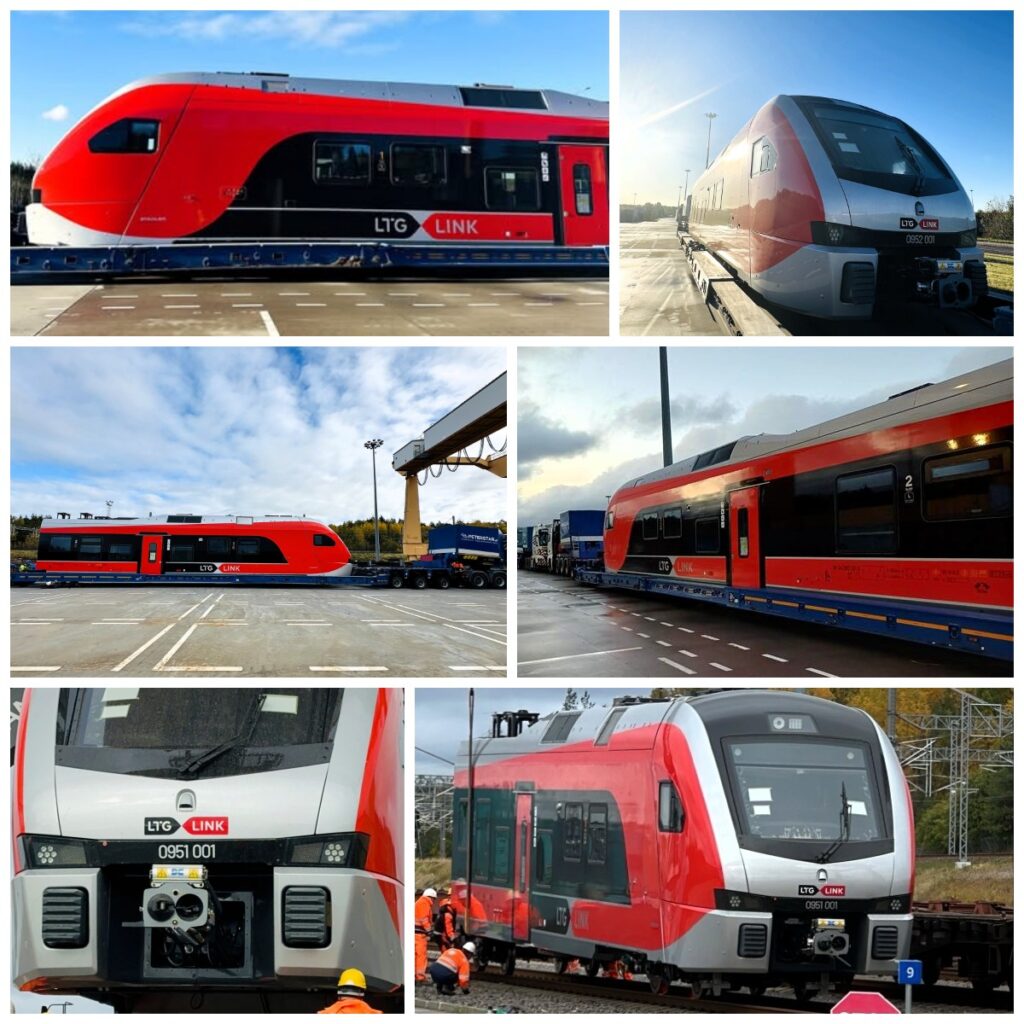 Pierwszy pociąg Stadlera dotarł na Litwę. Powstał w Siedlcach foto: LTG