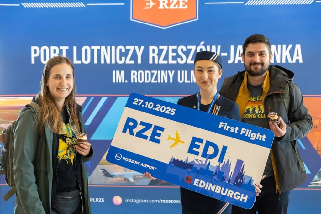 Nowa trasa z Jasionki: bezpośrednie loty Ryanaira do Edynburga