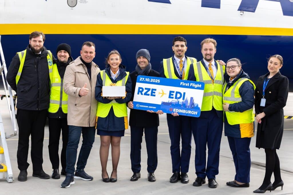 Nowa trasa z Jasionki: bezpośrednie loty Ryanaira do Edynburga