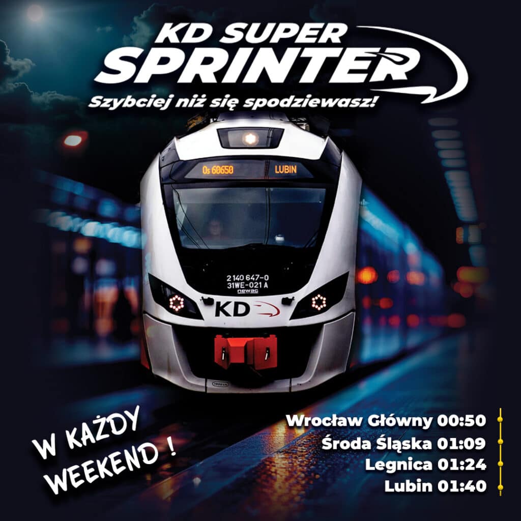 Nocny KD Super Sprinter wrócił na tory. Z nowym przystankiem foto: KD