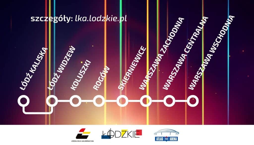 ŁKA Koncertowy wraca na trasę. Specjalny pociąg do Warszawy po koncercie w Atlas Arenie 26 października