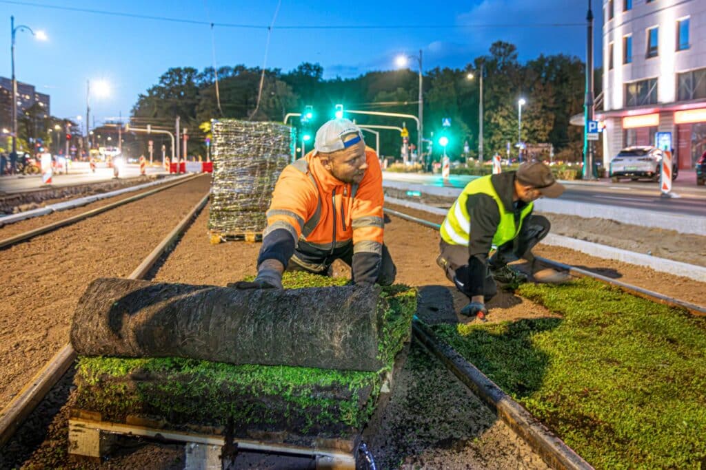Zielone torowisko w Warszawie