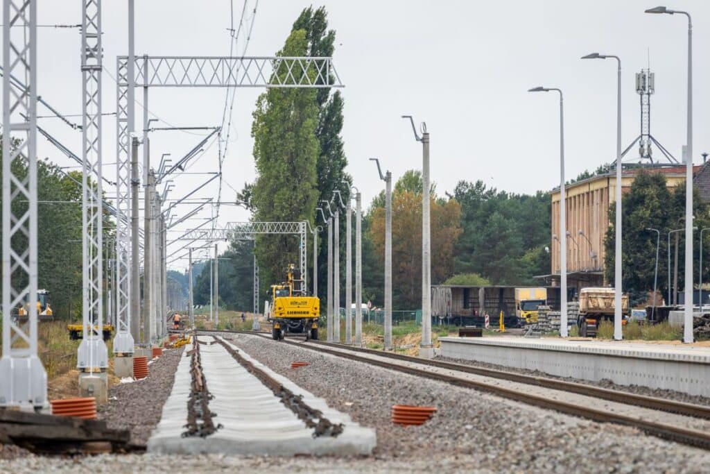Remont linii kolejowej nr 209