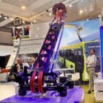 Na targach Busworld w Brukseli, firma Schunk zaprezentowała najnowszy pantograf do autobusów - SLS104