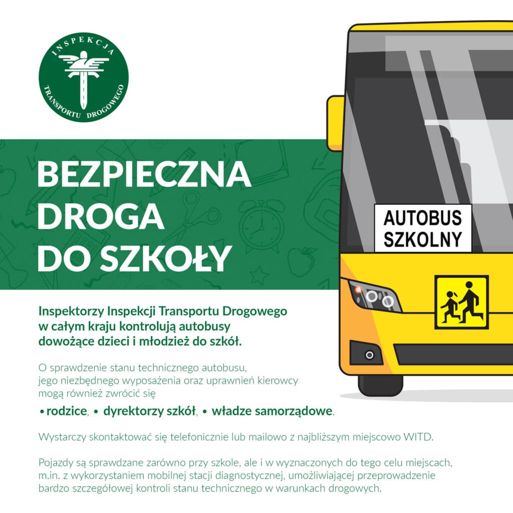 Autobusy szkolne pod lupą ITD: Więcej kontroli, więcej uchybień